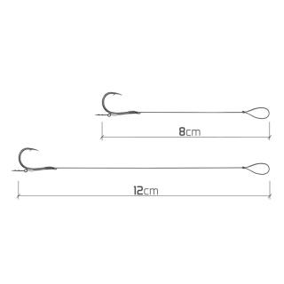 Вързани куки Delphin Braided - Chinu 8cm/0,14mm/Chinu #8