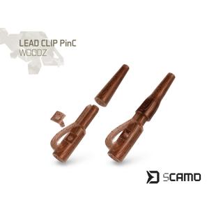 Клипси за олово Delphin sCAMO PinC WOODZ 10 бр