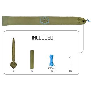 Чадър за риболов със страници Delphin MONZUN Master 250cm