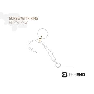Винт с ринг Delphin TheEND POP Screw / 15бр S