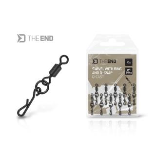 Вирбел с ринг и бърза връзка Delphin TheEND Q-Cast /10 бр