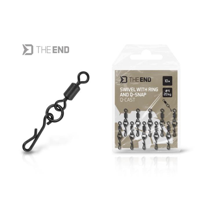 Вирбел с ринг и бърза връзка Delphin TheEND Q-Cast /10 бр Вирбел с ринг и бърза връзка Delphin TheEND Q-Cast /10 бр