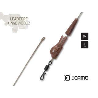 Готов монтаж Delphin sCAMO Leadcore + PinC WOODZ / 3 бр
