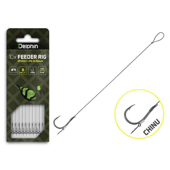 Вързани куки Delphin Braided - Chinu 8cm/0,14mm/Chinu #8 Вързани куки Delphin Braided - Chinu 8cm/0,14mm/Chinu #8
