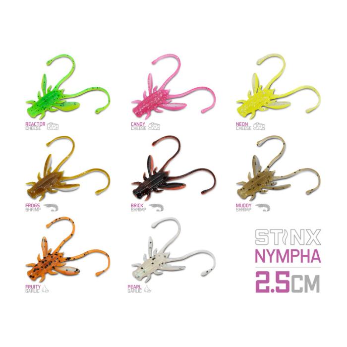 Изкуствена примамка Delphin B! Stinx NYMPHA / 20бр 2.5cm / REACTOR Изкуствена примамка Delphin B! Stinx NYMPHA / 20бр 2.5cm / REACTOR