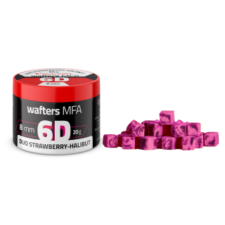 6D WAFTERS MFA ДУО ЯГОДА-ХАЛИБУТ 8x8mm 20g MatchPro