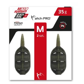 Метод фидер MPRO System Method QUICK OVAL М / 35g 2pcs.