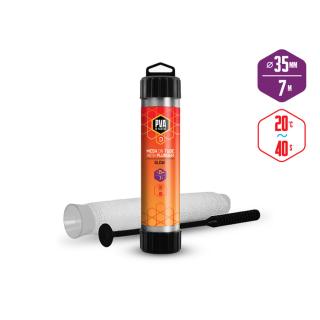 Delphin PVA еластична мрежа на туба TUBE+PLUNGER / 7 м – 35мм 35мм (широка) / бавноразтворима