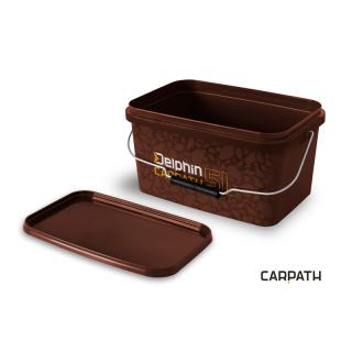 Правоъгълна кофа за захранка с капак Delphin CARPATH