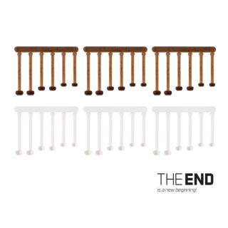 Силиконов косъм THE END / 36 бр - 18,21,25 mm mix