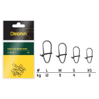 Микро карабинка Delphin / 10 бр