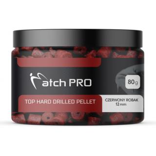 TOP HARD ЧЕРВЕН ЧЕРВЕЙ 12mm DRILLED Pellet MatchPro 80g