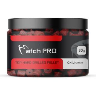 TOP HARD ЧИЛИ 12mm DRILLED Pellet MatchPro 80g
