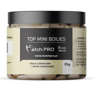 TOP BOILIES БЯЛ ШОКОЛАД  8mm/25g MatchPro